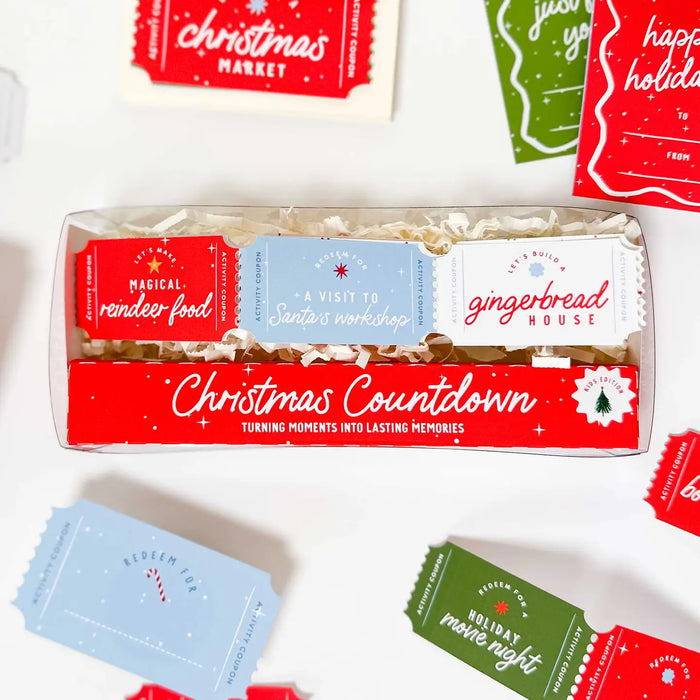 SALE Christmas Countdown - Activity Coupons for Kids by Curated for You Gifts