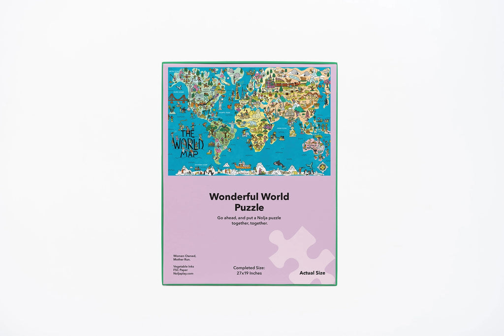 Wonderful World Puzzle - 100 large pieces by Nolja Play