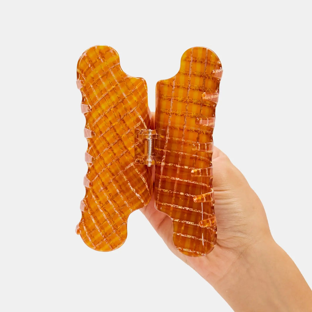 Nimbus Claw in Caramel Plaid by Chunks