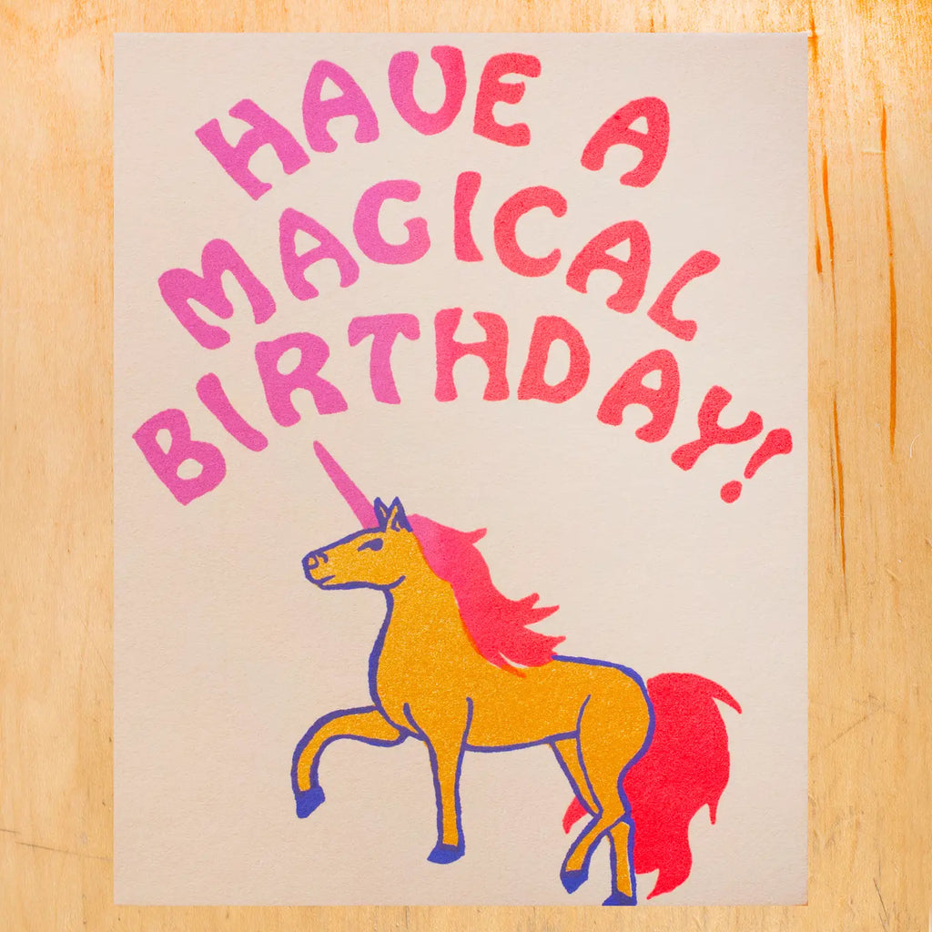 Magical Birthday Greeting Card by Alphabet Studios