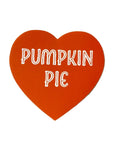 Pumpkin Pie Heart Sticker by The Silver Spider