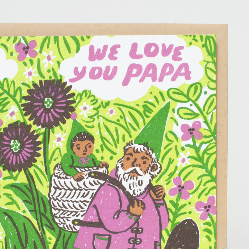We Love You Papa Card by Phoebe Wahl