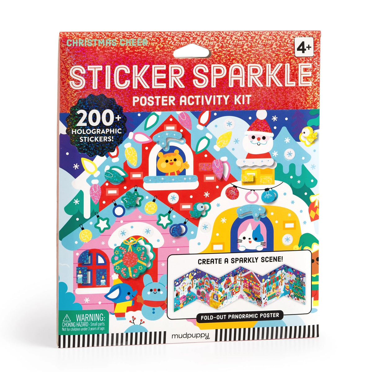 Christmas Cheer Sticker Sparkle Poster