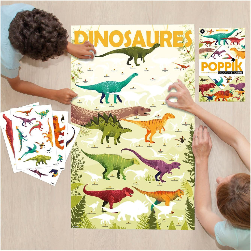 Dinosaurs Discovery Sticker Activity Poster by Poppik