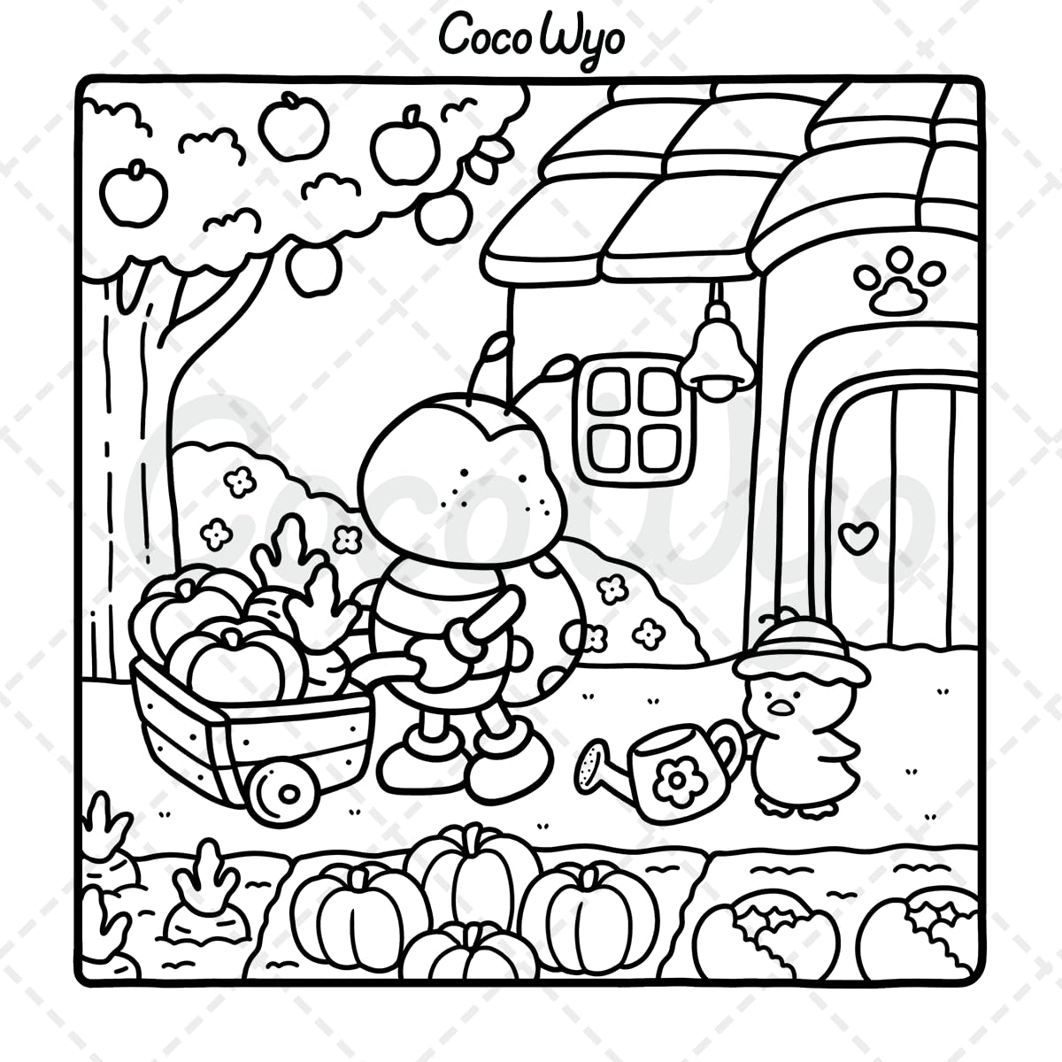 Cozy Friends Coloring Book