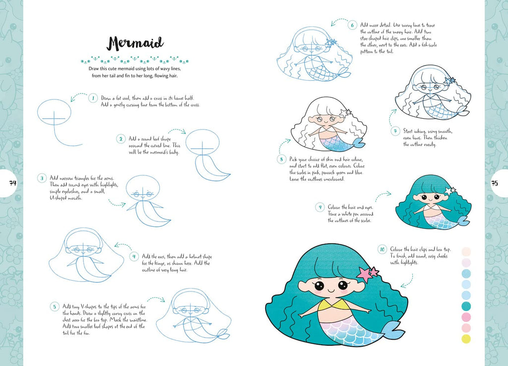 10 Step Drawing: Kawaii by Chie Kutsuwada