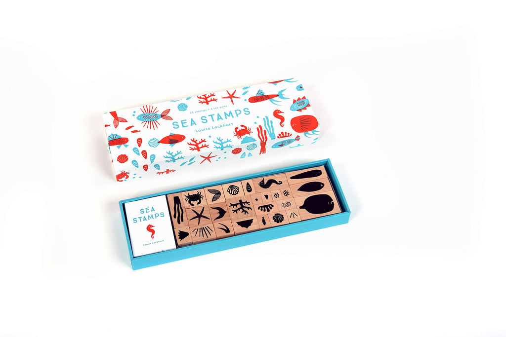 Sea Stamps (25 Rubber Stamps-Two Ink Colors)