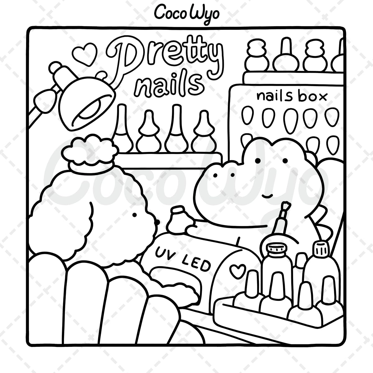 Cozy Friends Coloring Book
