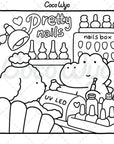 Cozy Friends Coloring Book