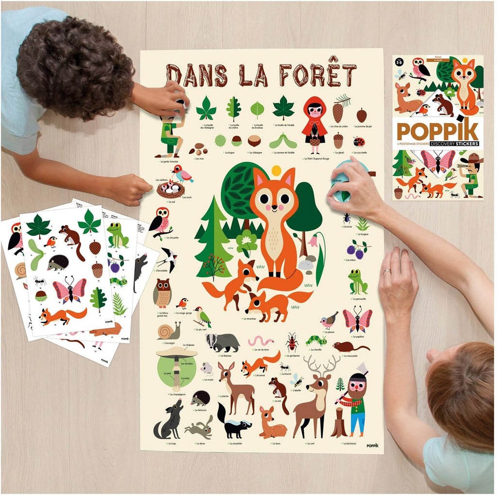 Forest Discovery Sticker Activity Poster by Poppik