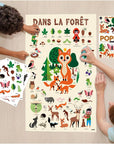 Forest Discovery Sticker Activity Poster by Poppik