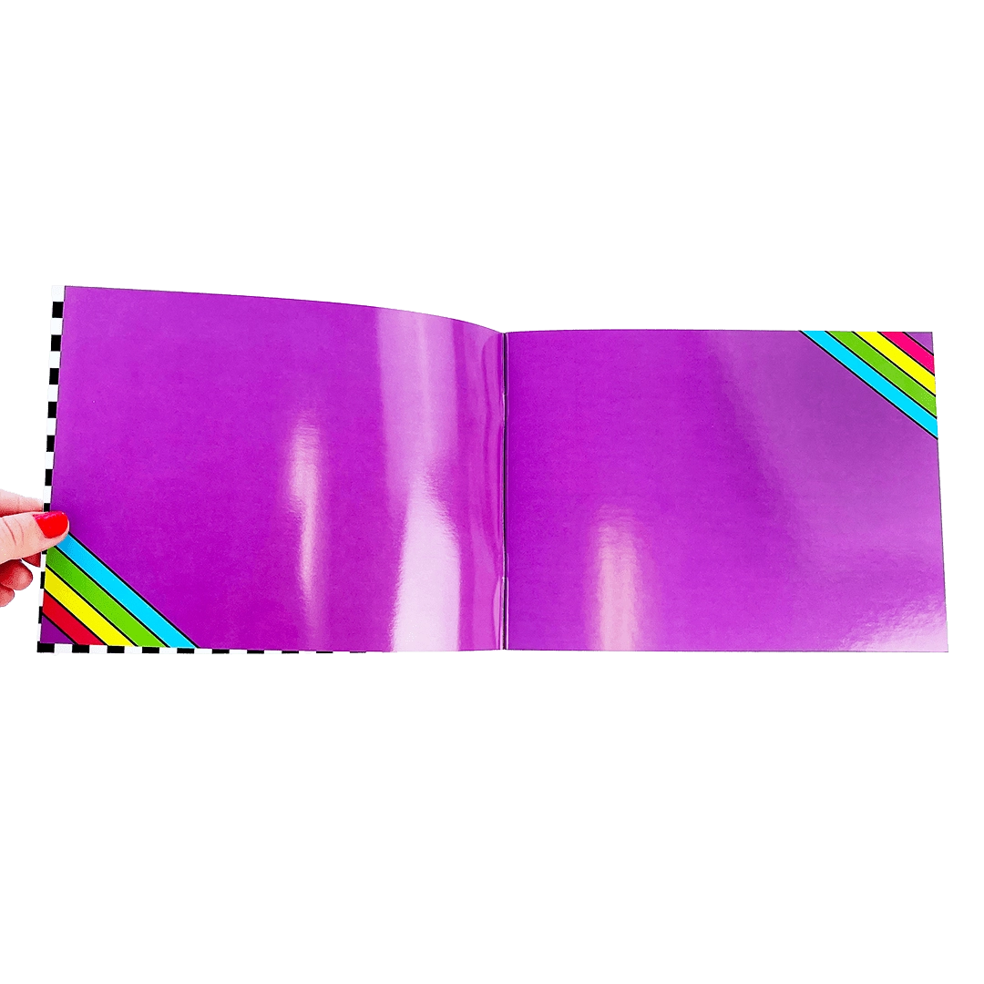 Retro Rainbow Sticker Collector Book