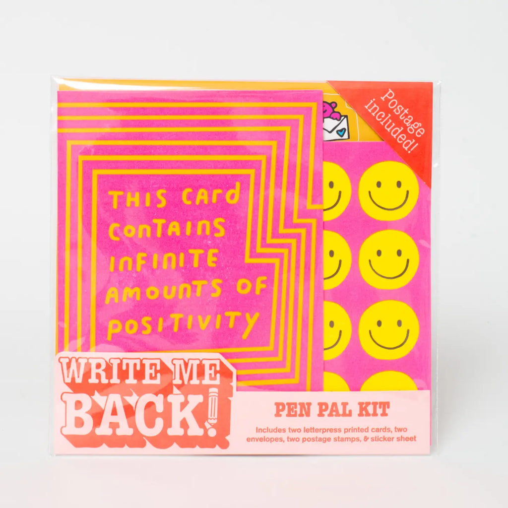 Positivity + Smiles Write Me Back Pen Pal Kit by Egg Press