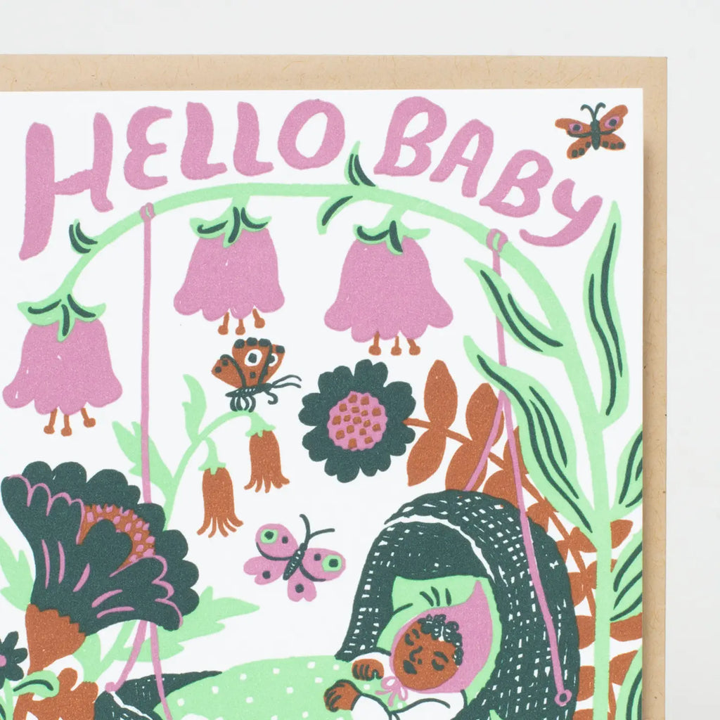 Hello Baby Bassinet Purple by Egg Press