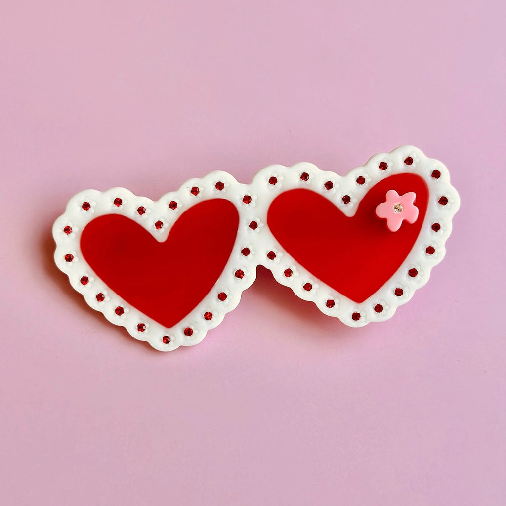 SALE Laced Heart Clip by Centinelle