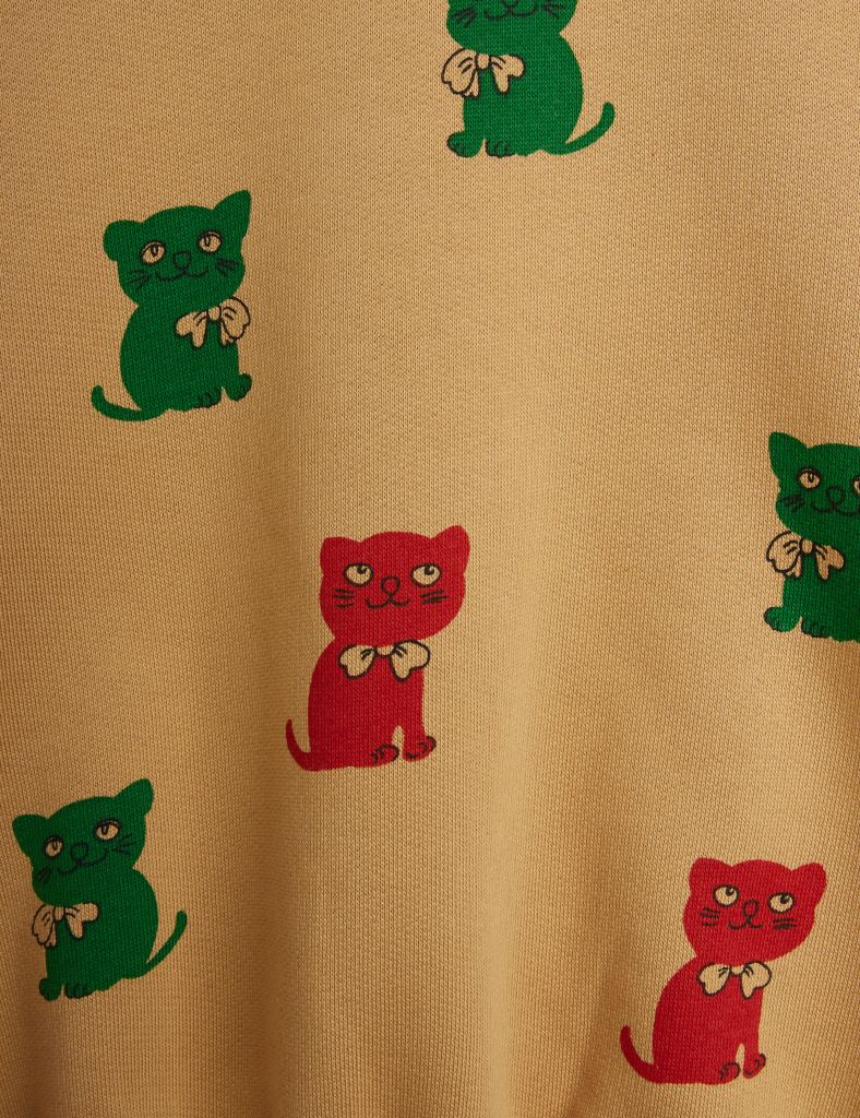 Kittens All Over Stripes Sweatshirt