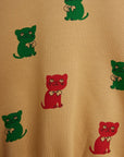 Kittens All Over Stripes Sweatshirt