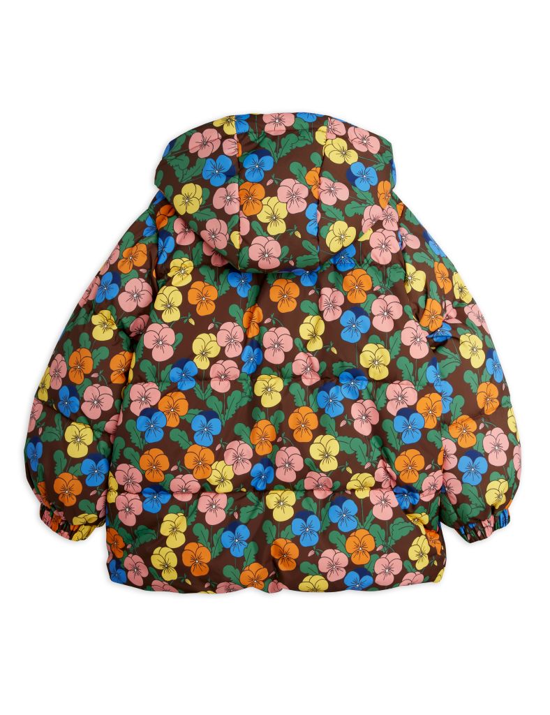 Violas All Over Hooded Puffer Jacket