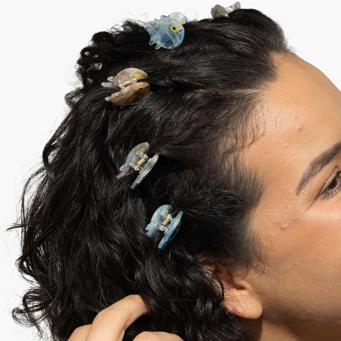 Micro Fish Hair Claw Clip Set