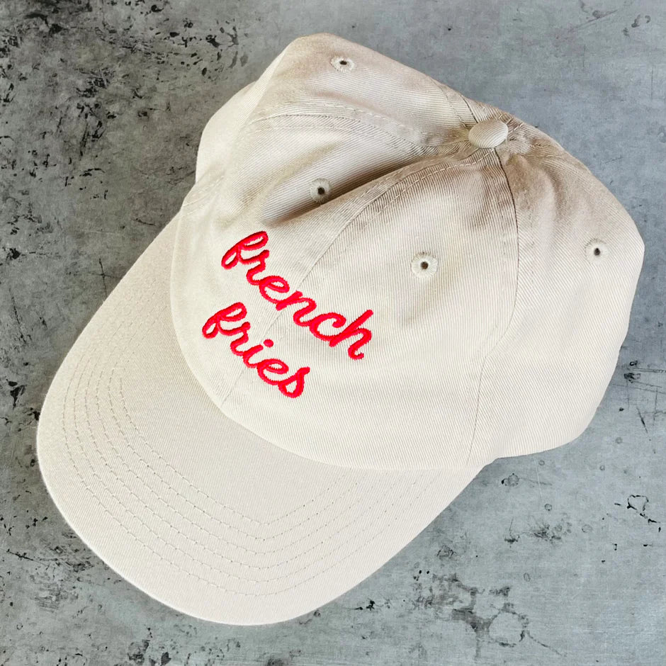 French Fries Foodie Adult Dad Hat  by The Silver Spider