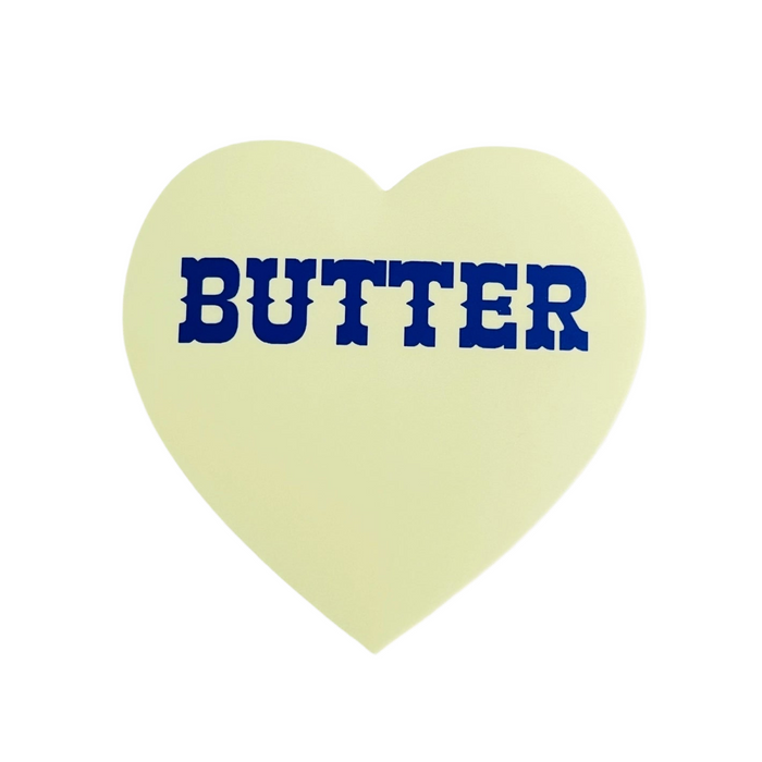 Butter Heart Sticker by The Silver Spider