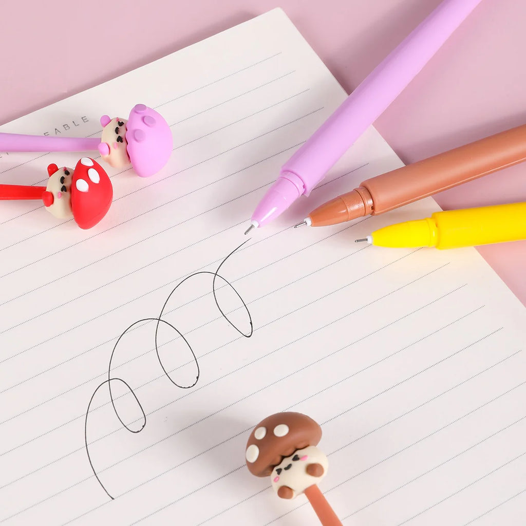 Mushroom Buddy Wiggle Gel Pen by BCmini