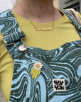 Overwhelmed Nameplate Necklace