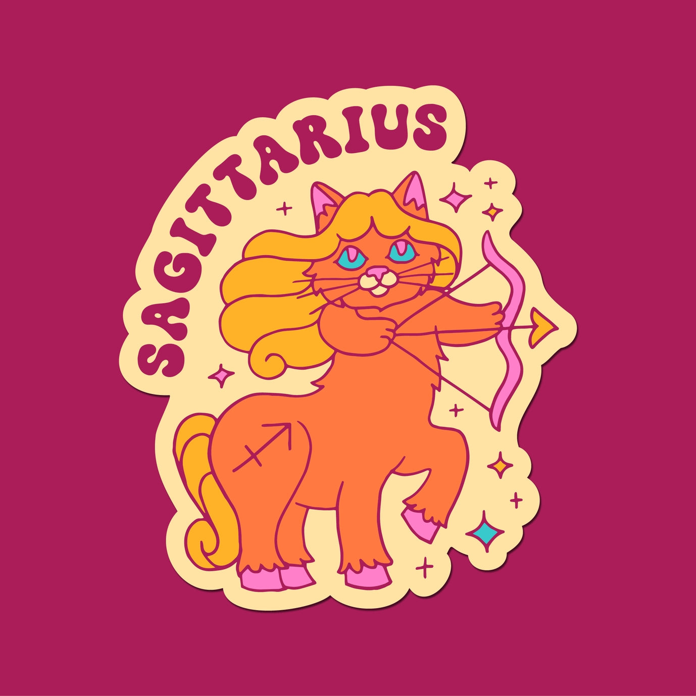 Astrology Cats Sticker