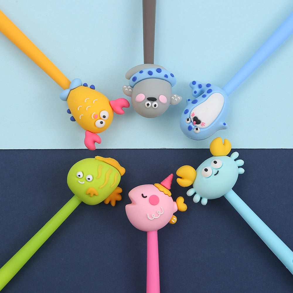 Happy Sea Animal Wiggle Gel Pen
