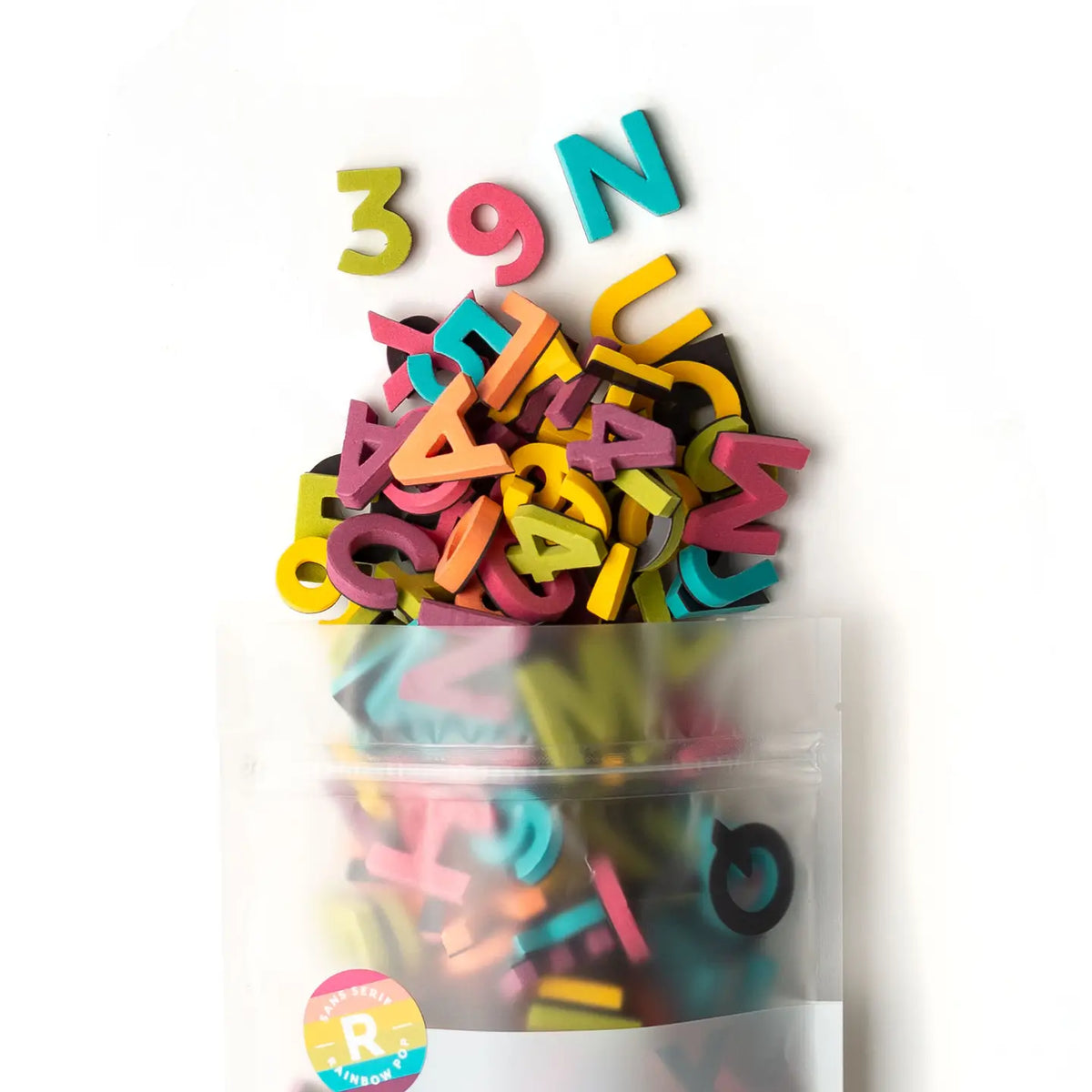 200pc Uppercase Magnetic Letters and Numbers