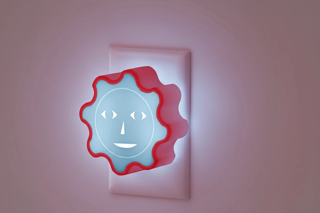 Red & Blue Everybody Night Light by Areaware