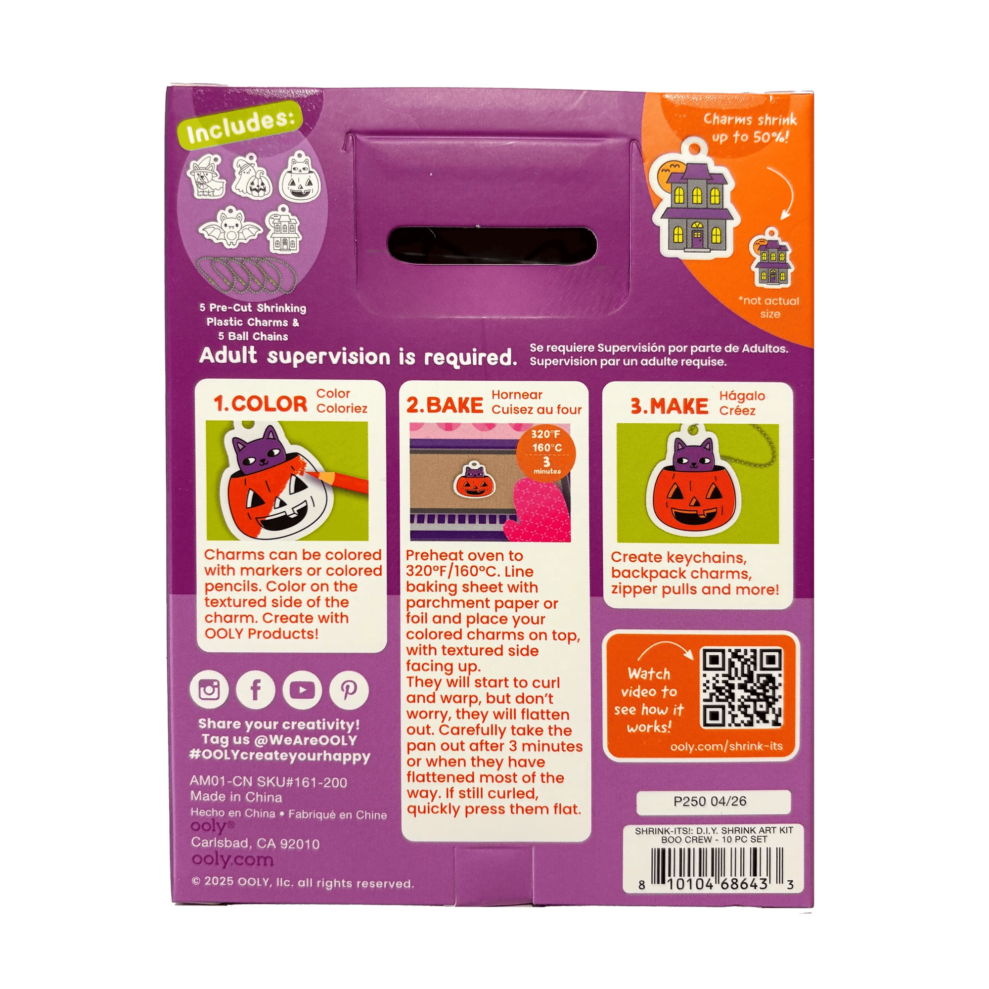Boo Crew Mini Shrink-Its! Diy Shrink Art Kit