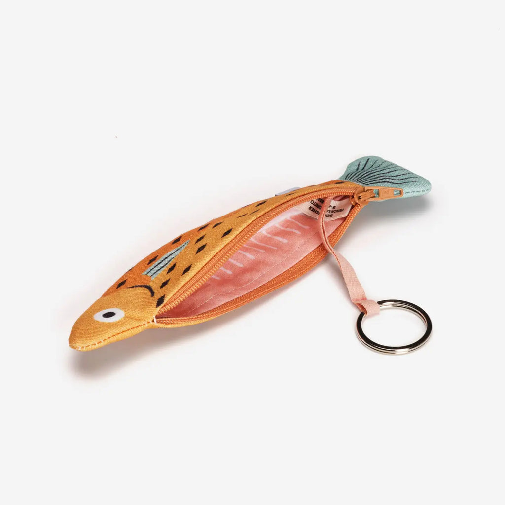 Small Whiting Orange Keychain Purse by Don Fisher