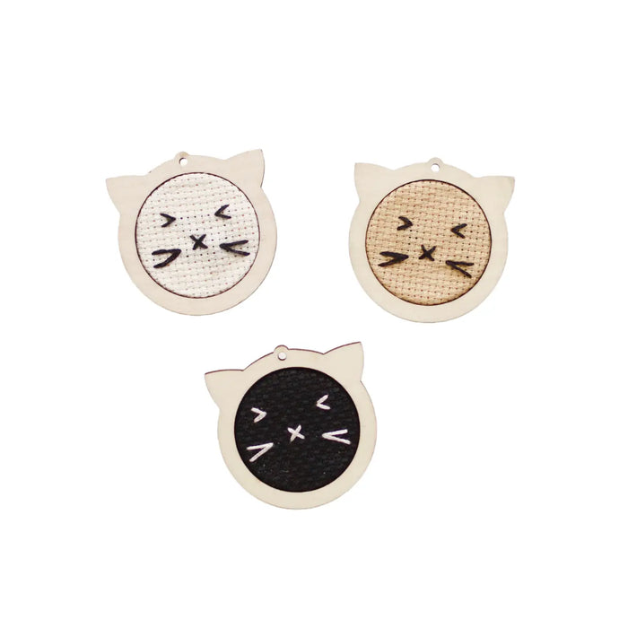 Mini Cats Cross Stitch Kit by Cotton Clara