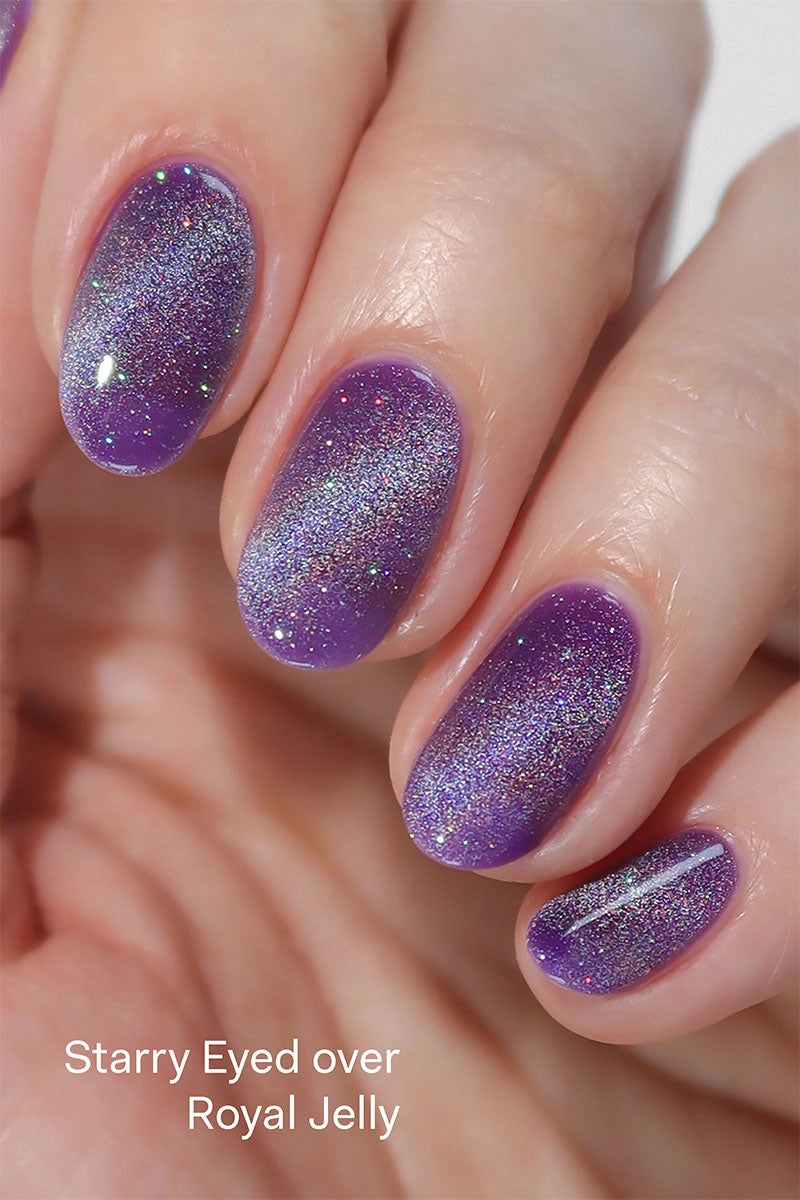 Holographic Silver Starry Eyed Magnetic Nail Polish