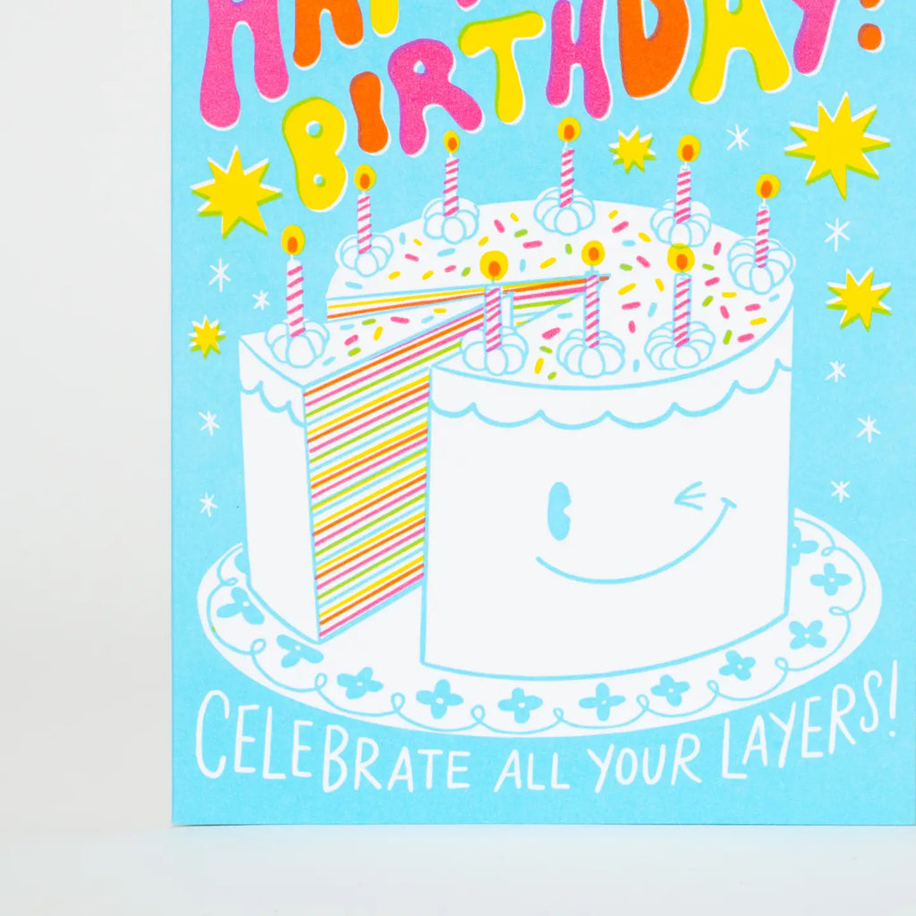 Cake Layers Birthday Card by Egg Press