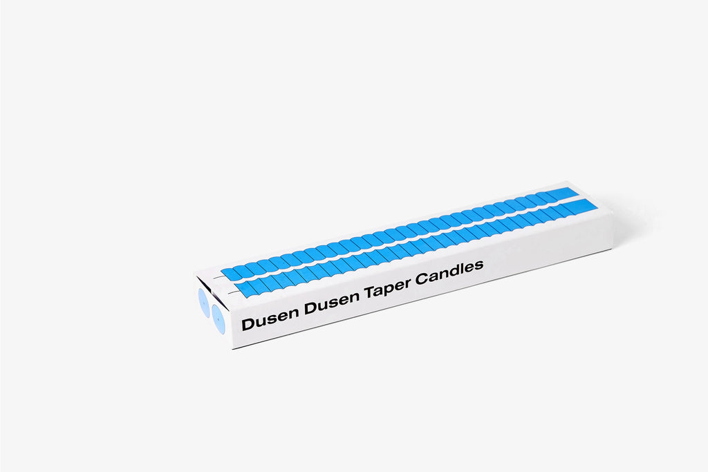 Dusen Dusen Taper Candles in Blue by Areaware