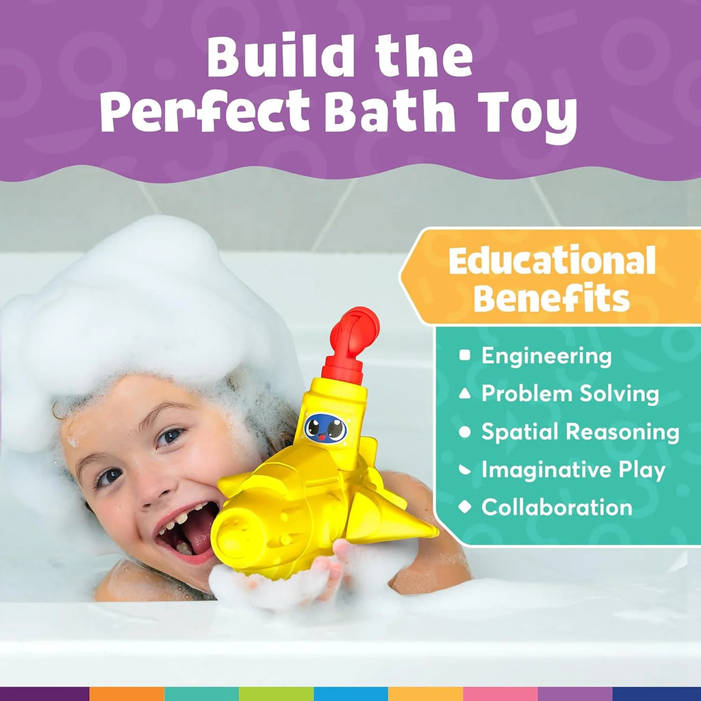 Submarine Bath Toy Set by Blockaroo