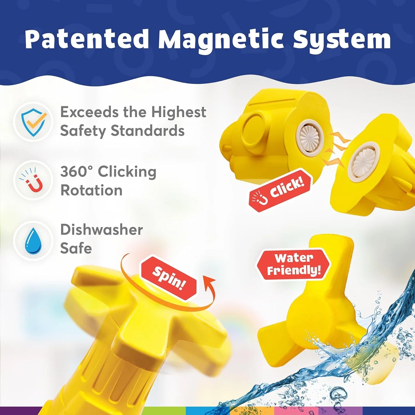 Submarine Bath Toy Set Magnetic Foam Blocks