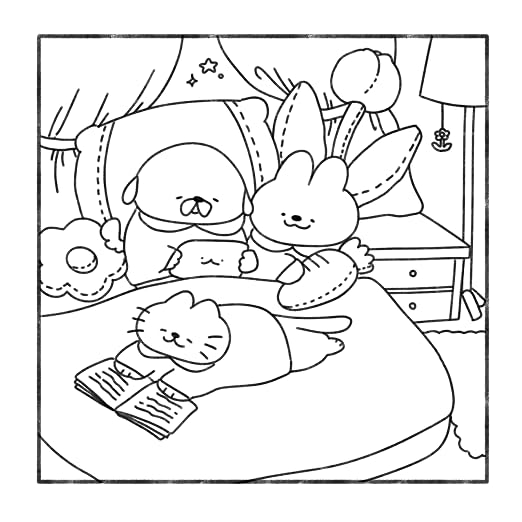 Cozy Charm Coloring Book