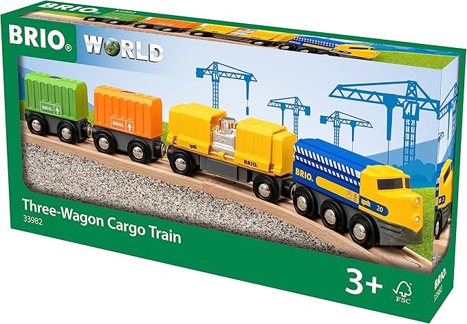 Three Wagon Cargo Train