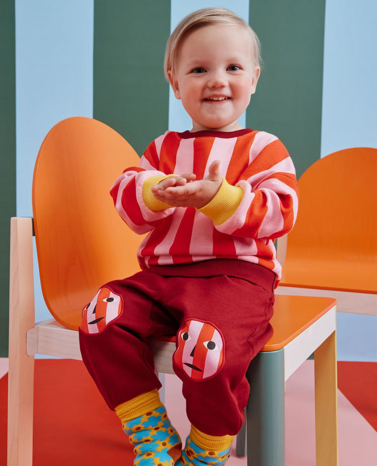 Hanna Andersson x Dusen Dusen Baby Sweatset - Red