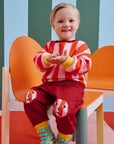 Hanna Andersson x Dusen Dusen Baby Sweatset - Red