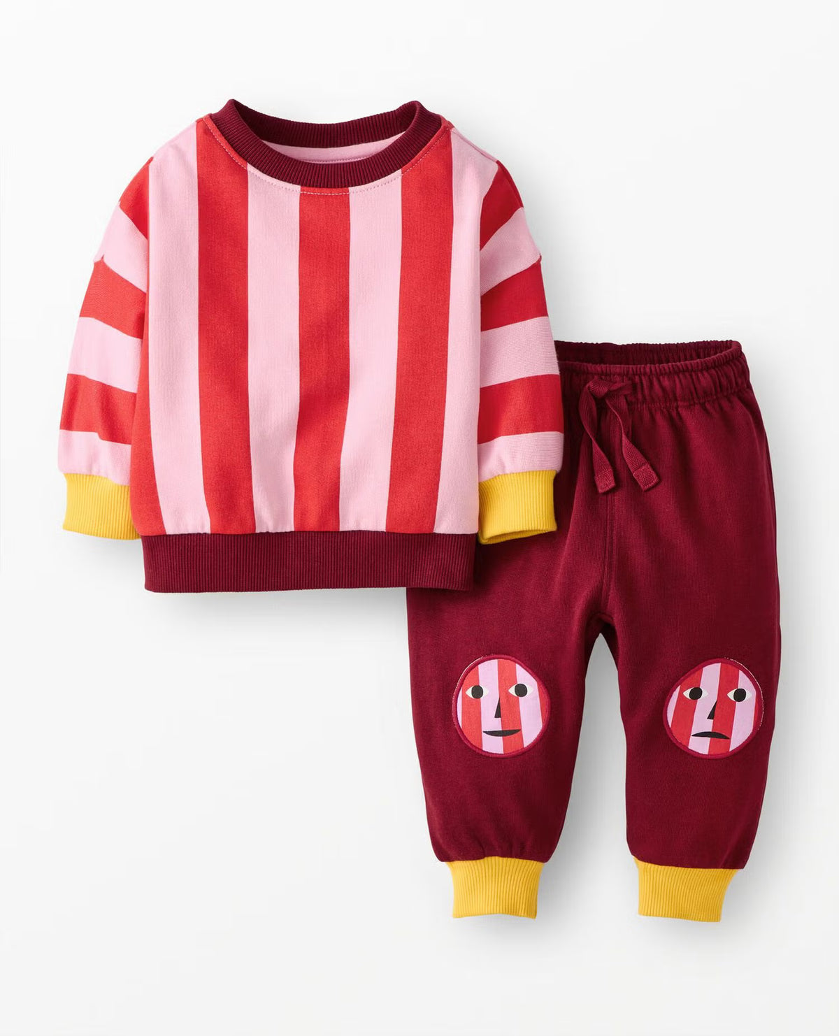 Hanna Andersson x Dusen Dusen Baby Sweatset - Red