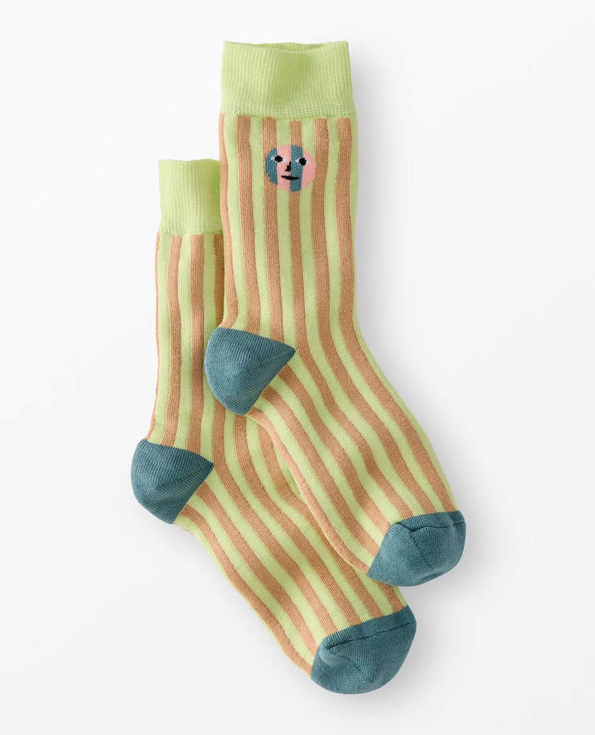 Hanna Andersson x Dusen Dusen Adult Crew Socks-Martine Stripe