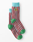 Hanna Andersson x Dusen Dusen Adult Crew Socks-Warm Stripe