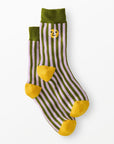 Hanna Andersson x Dusen Dusen Adult Crew Socks-Sea Stripe