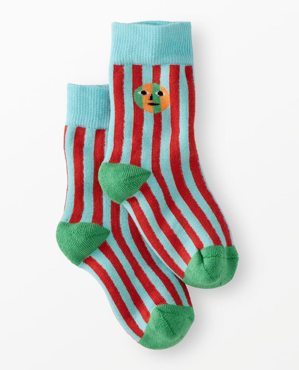Hanna Andersson x Dusen Dusen Kids Crew Socks-Warm Stripe