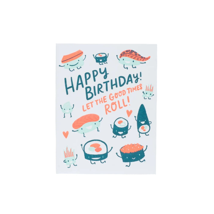 Happy Birthday Sushi Roll Card by HELLO! LUCKY