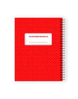 Monchhichi Red Spiral Notebook by Pipsticks